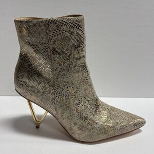 Elegant Snakeskin Ankle Booties